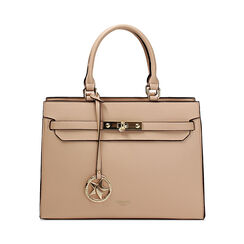 Bolso de mano beige con bandolera removible, Bolsos, 275700519EPBEIGUNI, 001 preview