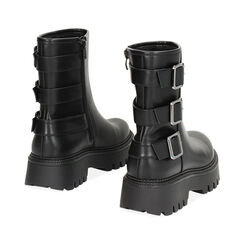 Biker neri con fibbie, Primadonna, 240628901EPNERO035, 003 preview