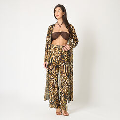 Cubrecostume mujer negro dorado en tejido, Primadonna, 25C924270TSNEORUNI, 002a