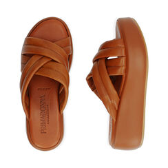 Chaussons cognac, compensé 5,5 cm , Primadonna, 194305147PECOGN036, 003 preview
