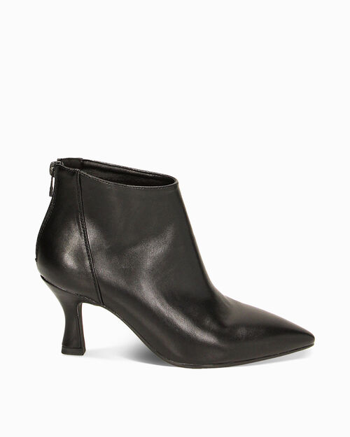 Tronchetti neri tacco 7 cm, BLACK