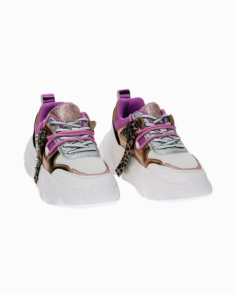Sneakers bianco argento image number null