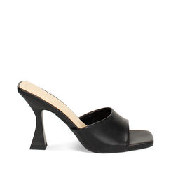 Mules de punta abierta para mujer negras, Primadonna, 254956707EPNERO035, 001a