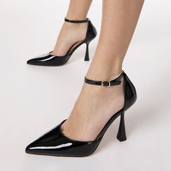 Open shank nero tacco 9,5 cm, Scarpe, 274912967VENERO036, 002a