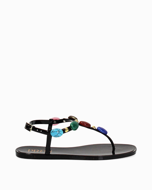 Sandali mare neri dal design essenziale, BLACK