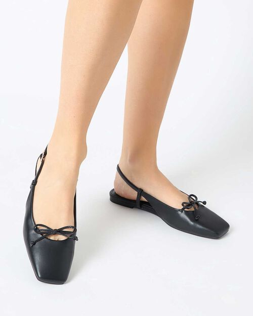 CHAUSSURES POUR FEMMES BALLERINA SLINGBA, BLACK