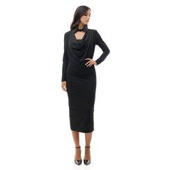 Vestito nero con colletto, Promozioni, 24C923678TSNEROL, 003 preview