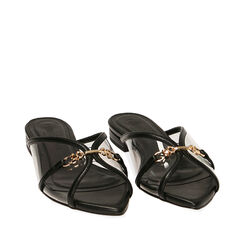 Sandali flat neri in pvc, Primadonna, 192114103EPNERO036, 002a