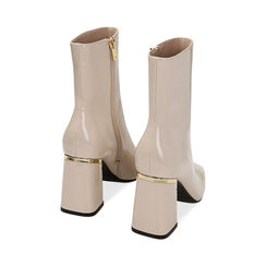 Stivaletti panna in naplak, tacco 9 cm, Primadonna, 224983811NPPANN036, 003 preview