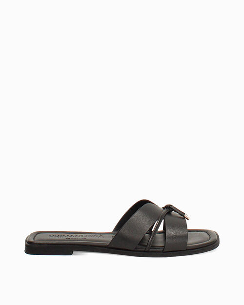 Sandali bassi neri eleganti, BLACK