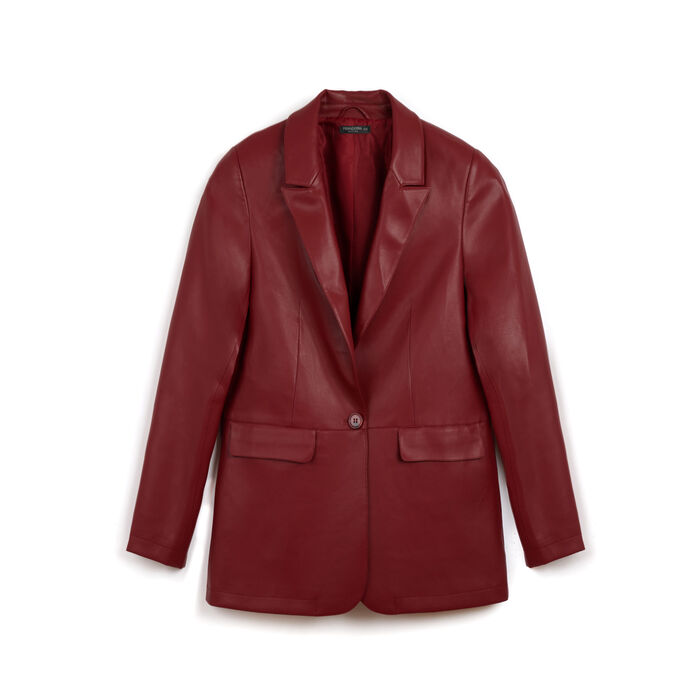 Veste rouge en matériau synthétique au design moderne, Primadonna, 266541203EPROSSM