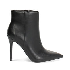 Tronchetto nero con tacco a spillo di 10,5 cm, Primadonna, 262130650EPNERO036, 001a