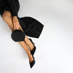 Bolso de mano negro en microfibra con piedras, Primadonna, 261124356MPNENEUNI, 005 preview