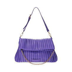Borsa a spalla plissé lilla, Primadonna, 211906177EPLILLUNI, 001a