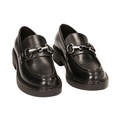Mocassini platform in pelle nera, Primadonna, 22B811209PENERO040, 002 preview