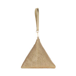 Mini bolso mujer oro en laminado con piedras, Primadonna, 255102403LPOROGUNI, 004 preview