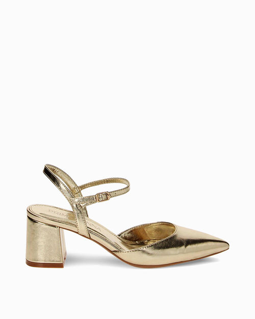 CHAUSSURES POUR FEMMES CHANEL LAMIN&Eacute; ORO, GOLD