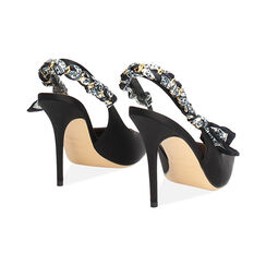 Escarpins slingback noirs talon 10,5 cm, Primadonna, 272100707RSNERO035, 004 preview