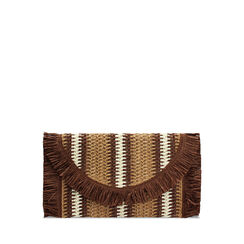 Pochette da mare in paglia marrone, Primadonna, 25J904698PGMARRUNI, 001a