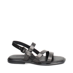 WOMEN SHOES FLAT LEATHER NERO, Primadonna, 23S924068PENERO035, 001a