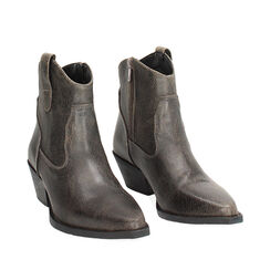 Bottine texane marron foncé, Primadonna, 24M547001SCMORO035, 002a