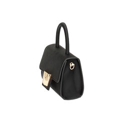 Minibag nera in raso, Primadonna, 235125743RSNEROUNI, 002 preview