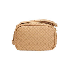 Mini sac à main femme beige tressé, Primadonna, 255705311EIBEIGUNI, 004 preview