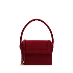 Mini bolsa mujer burdeos en tejido, Primadonna, 255130057LYBORDUNI, 001a