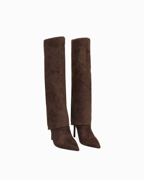 CHAUSSURES POUR FEMMES BOTTE MICRO MORO, DK BROWN