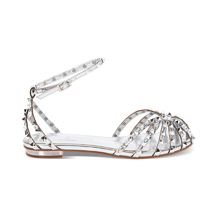 Ballerine slingback donna argentate, Primadonna, 25G472056LMARGE035