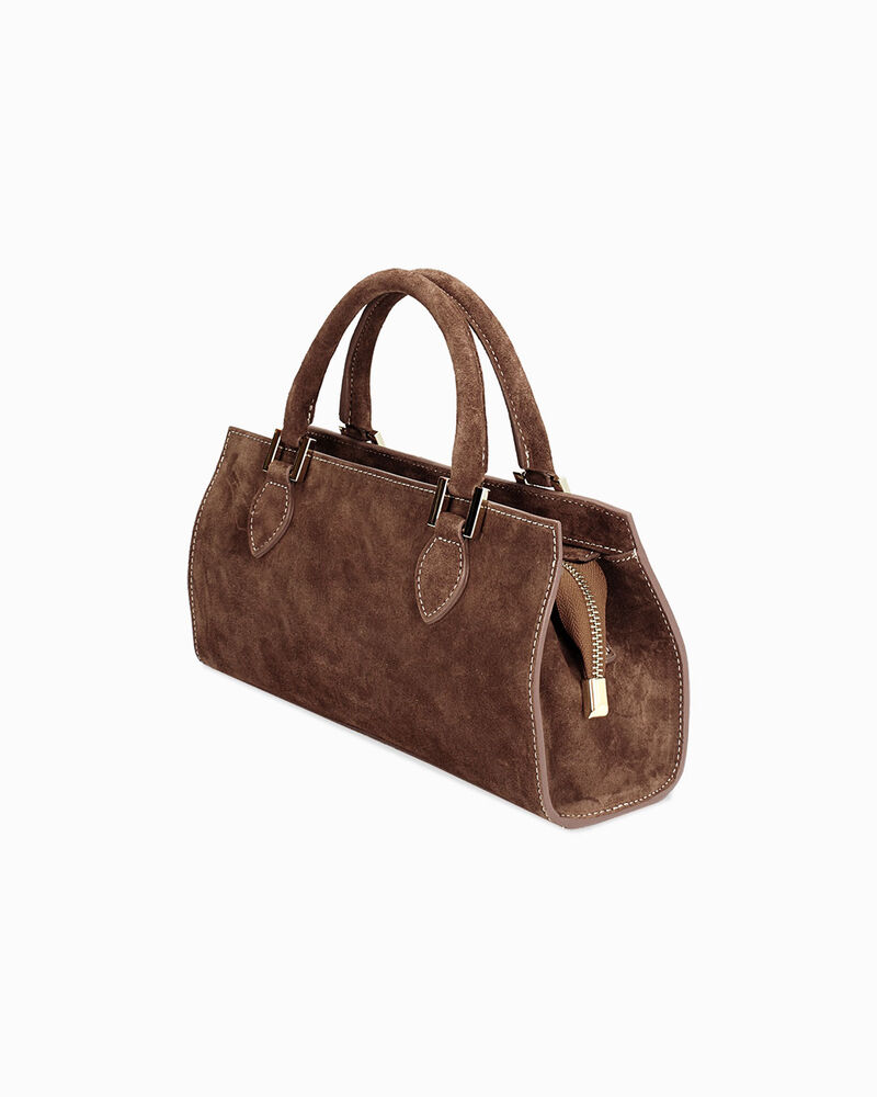 Borsa a mano donna moro allungata image number null