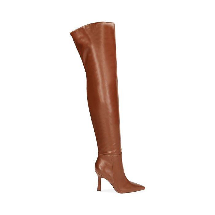 Cuissardes femme marron talon 10 cm Primadonna Collection