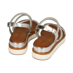 Sandali argento,zeppa 4,5 cm, Primadonna, 214927220LMARGE035, 003 preview