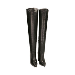 Stivali overknee neri, tacco 9,5 cm , Primadonna, 203072301EPNERO036, 002 preview