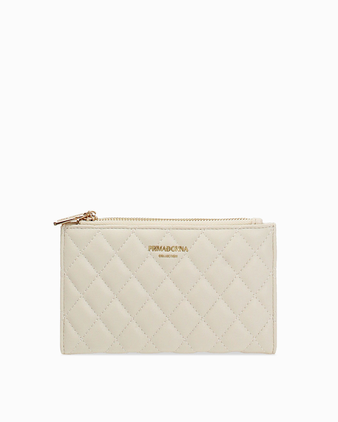 Portafoglio panna con dettagli eleganti