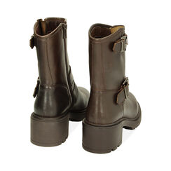 CALZATURA BIKER PELLE MORO, Primadonna, 22N576504PEMORO035, 003 preview
