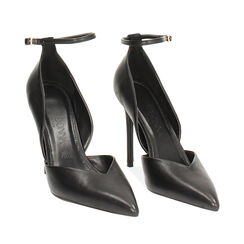 Décolleté Open Shank nera da donna con tacco 10,7 cm, Primadonna, 262102031EPNERO035, 002a