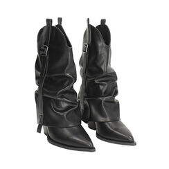 WOMEN SHOES BOOTS TEXANO SYNTHETIC NERO, Primadonna, 263063906EPNERO036, 002 preview