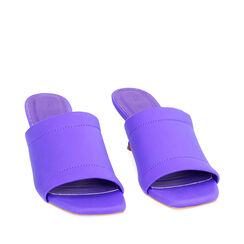 Mules Open Toe violeta en lycra, Primadonna, 232711517LYVIOL035, 002a