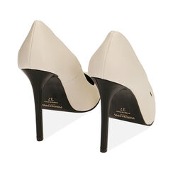 Escarpins blanc cassé, talon 11 cm , Primadonna, 20N296501EPPANN036, 003 preview