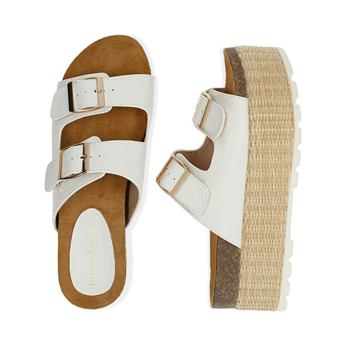 Ciabatte donna intrecciate bianche | Primadonna Collection