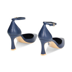 Décolleté Open Shank blu, tacco 7,6 cm, Primadonna, 232155303EPBLUE040, 003 preview