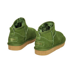 Stivaletti verdi in camoscio, Primadonna, 22N801200CMVERD035, 003 preview