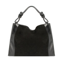 BORSA BORSA A SPALLA CAMOSCIO NERO, Fin de Collection, 240804086CMNEROUNI, 001a