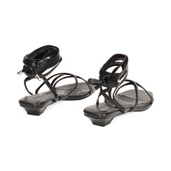Sandalo donna nero intrecciato, Primadonna, 25P800119EPNERO035, 004 preview
