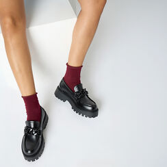 Mocasines negros con tacón de 5,5 cm para un estilo audaz., Primadonna, 260628920ABNERO035, 002 preview