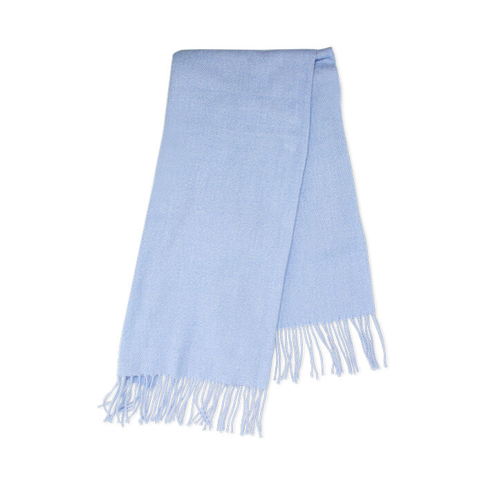 Sciarpa in tessuto celeste da donna, Primadonna, 26B483517TSCELEUNI