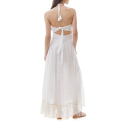Vestito bianco in cotone ricamato, Primadonna, 210500594TSBIANM, 002 preview