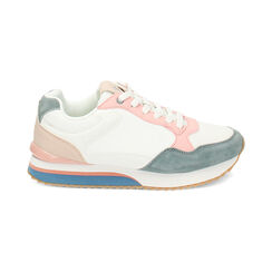 Sneakers bianco rosa, Primadonna, 23O708352TSBIRA035, 001 preview