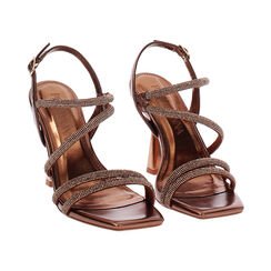 Sandales bronze avec talon 9,5 cm, Primadonna, 274912911LPBRON035, 003 preview